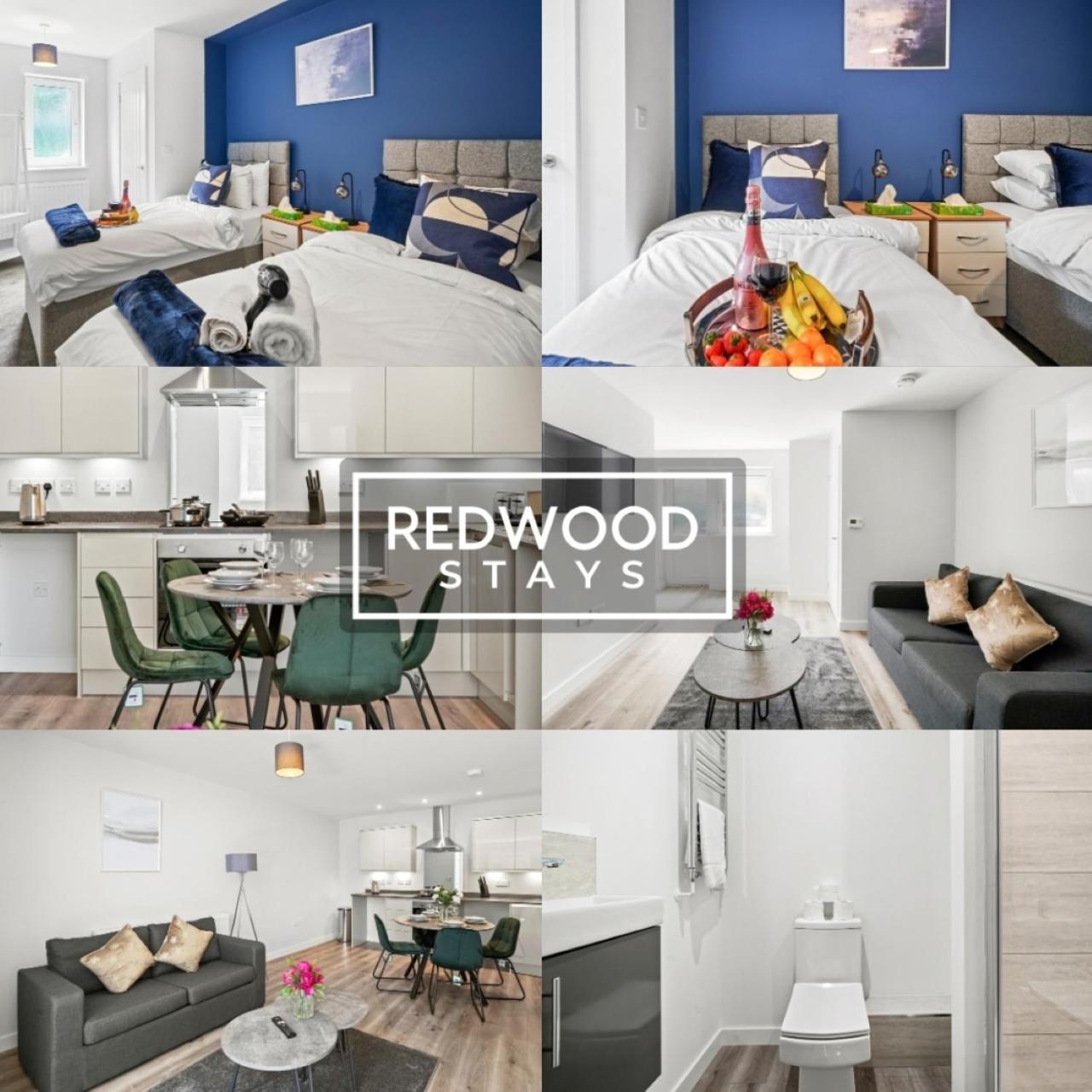 Quality 1 Bed 1 Bath Apartments For Contractors By Redwood Stays Farnborough  Exterior foto